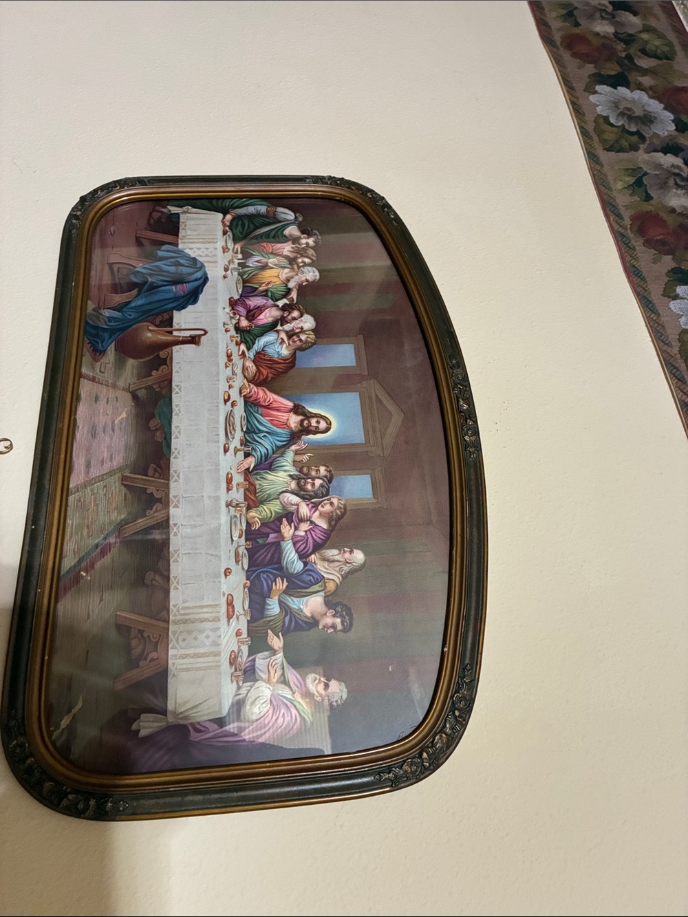 Classic The Last Supper Wall Art Print in Multicolor